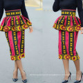 Bodycon Floral Peplum African Fashion Classy Printed Lady Pencil Skirt